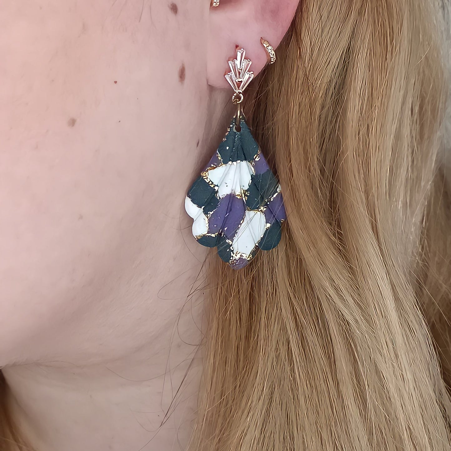 Pendientes Telma | Arcilla polimérica | Acero inoxidable