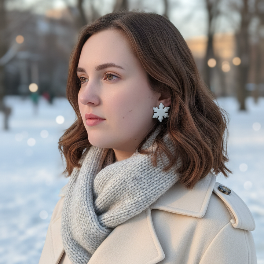 Brincos Eira | polymer clay | Glitter