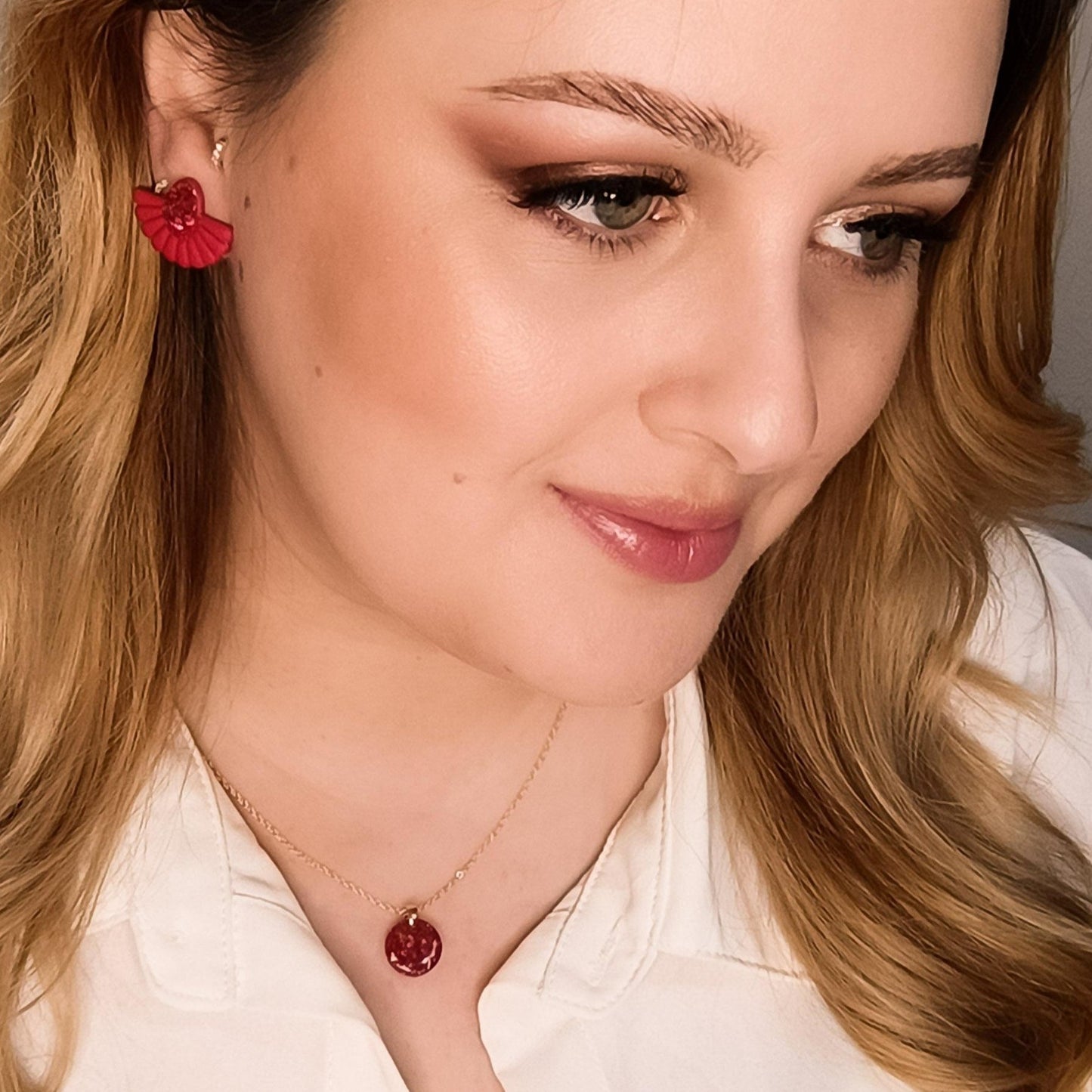 Brincos Marie | polymer clay | partículas de vidro