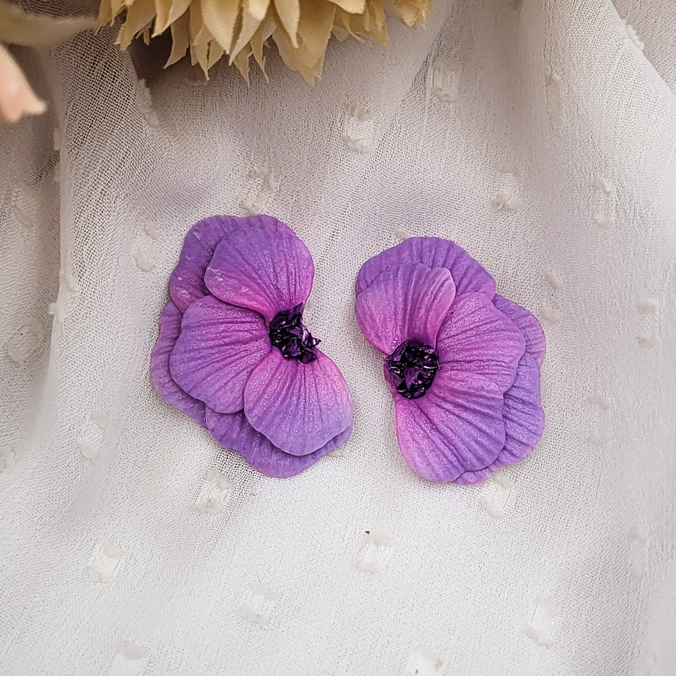 Brincos Sophia | multicoloridos | flor | polymer clay