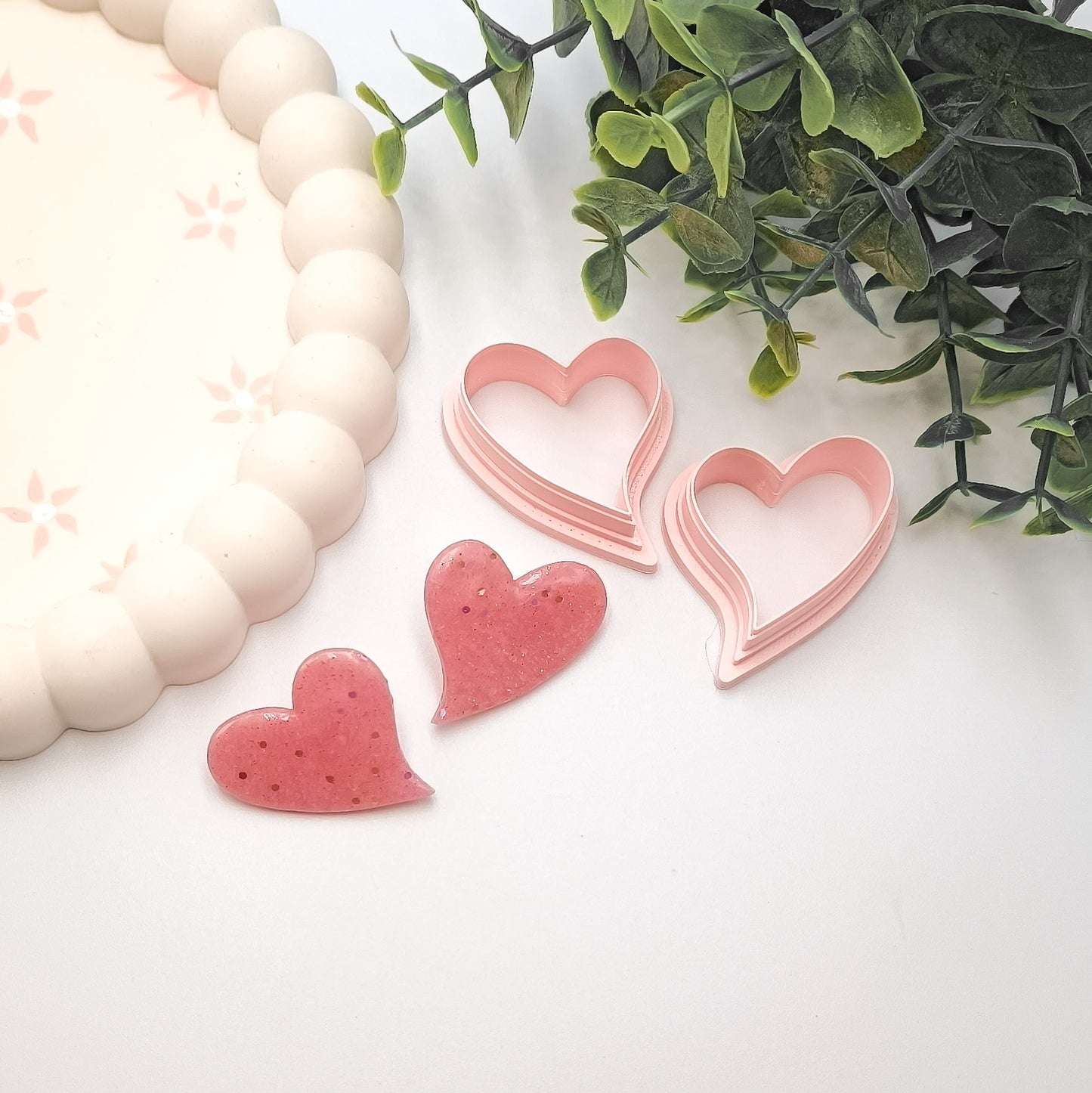 Coração espelhado | conjunto | cortadores