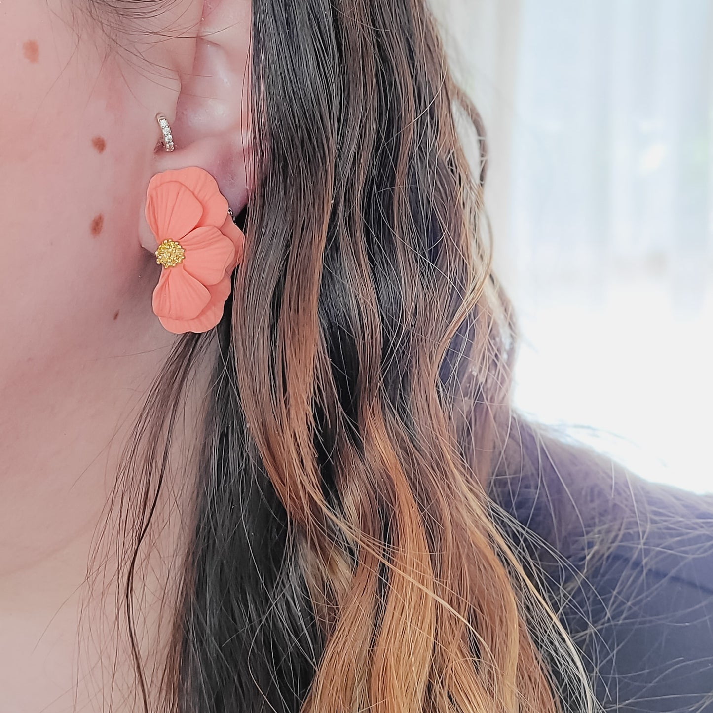 Brincos Sophia | verde | polymer clay