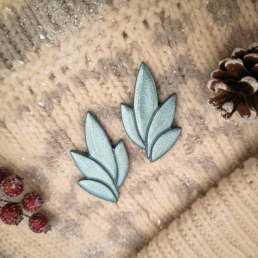 Brincos Amara | polymer clay | resina | glitter