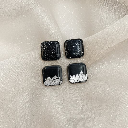 Pack 2 Tara | polymer clay | glitter | foil |resina