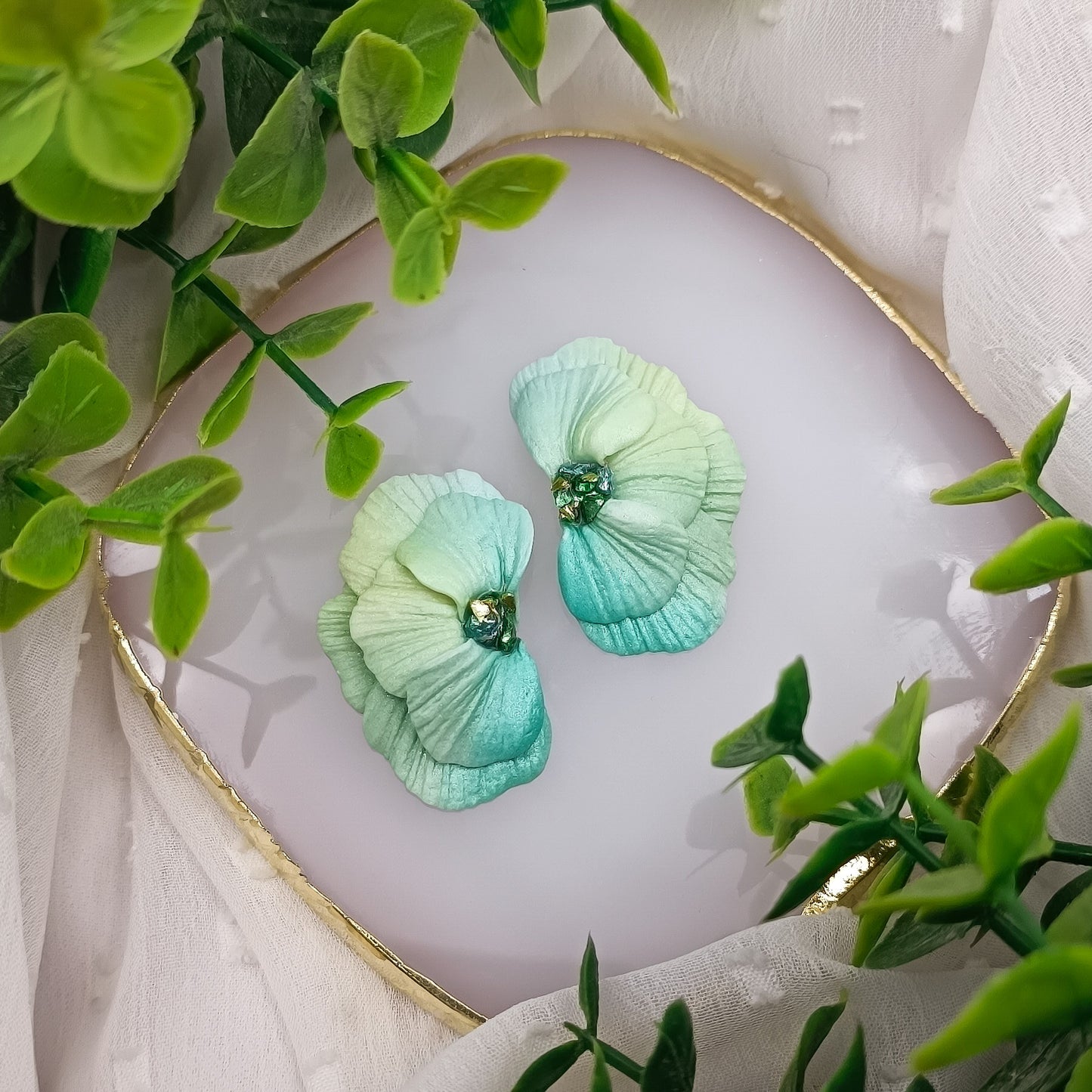 Brincos Sophia | multicoloridos | flor | polymer clay