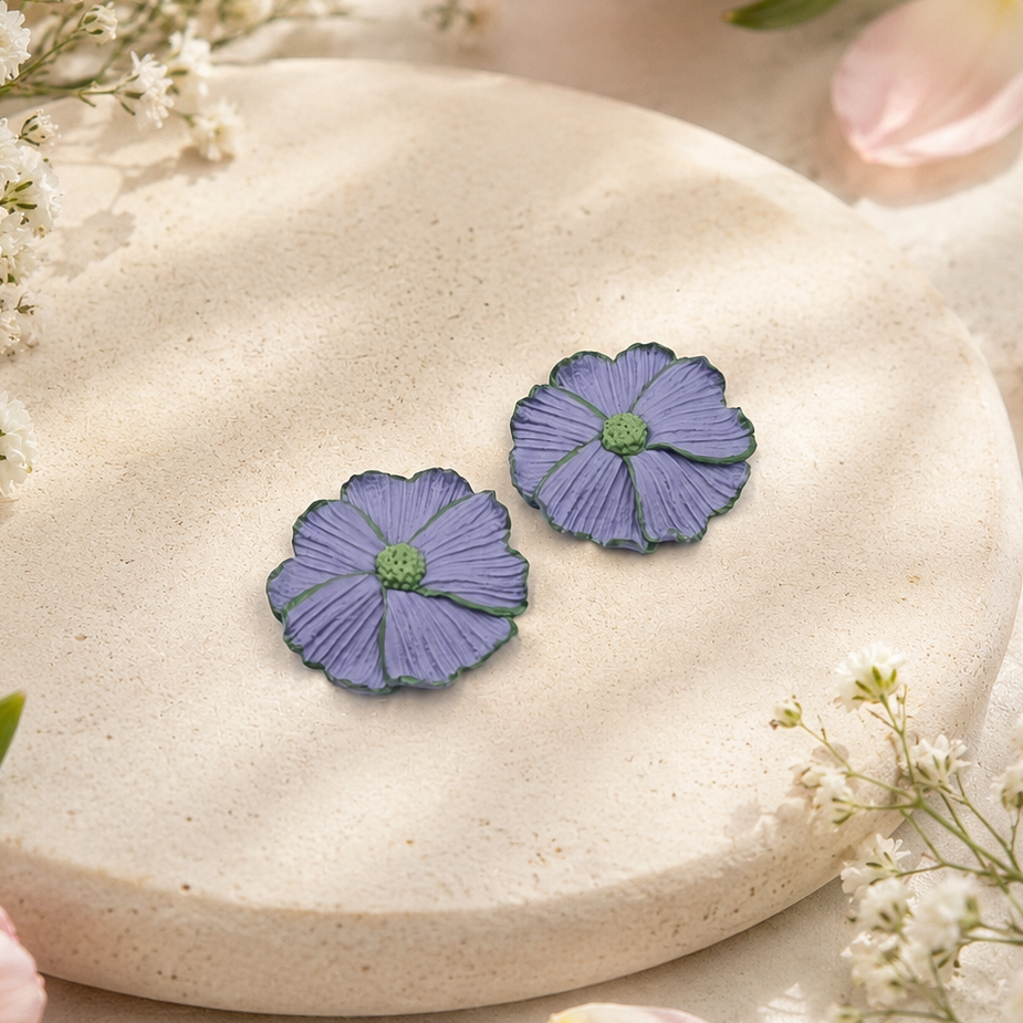 Brincos Violet - Bloom Collection