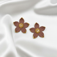 Brincos Jasmine | polymer clay | partículas de vidro