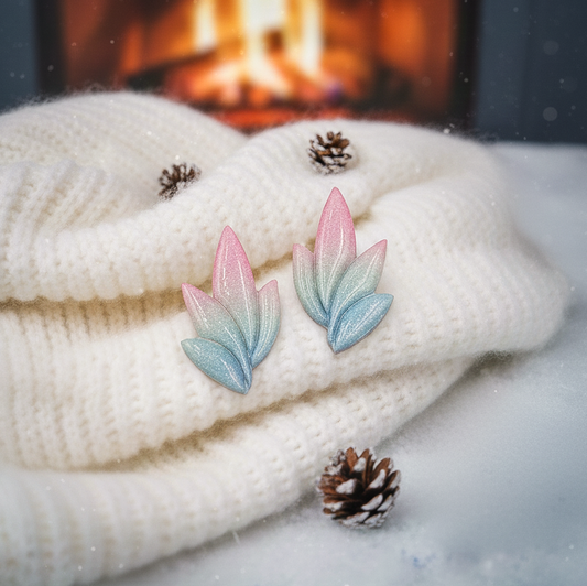 Brincos Amara | degradê | polymer clay | resina