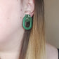 Naomi Earrings | Christmas | polymer clay | glass particles