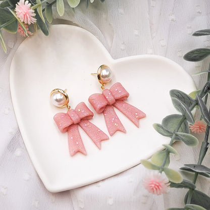 Brincos Emma  | São Valentim | polymer Clay | laço