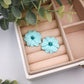 Brincos Blair | flor | polymer clay | partículas de vidro