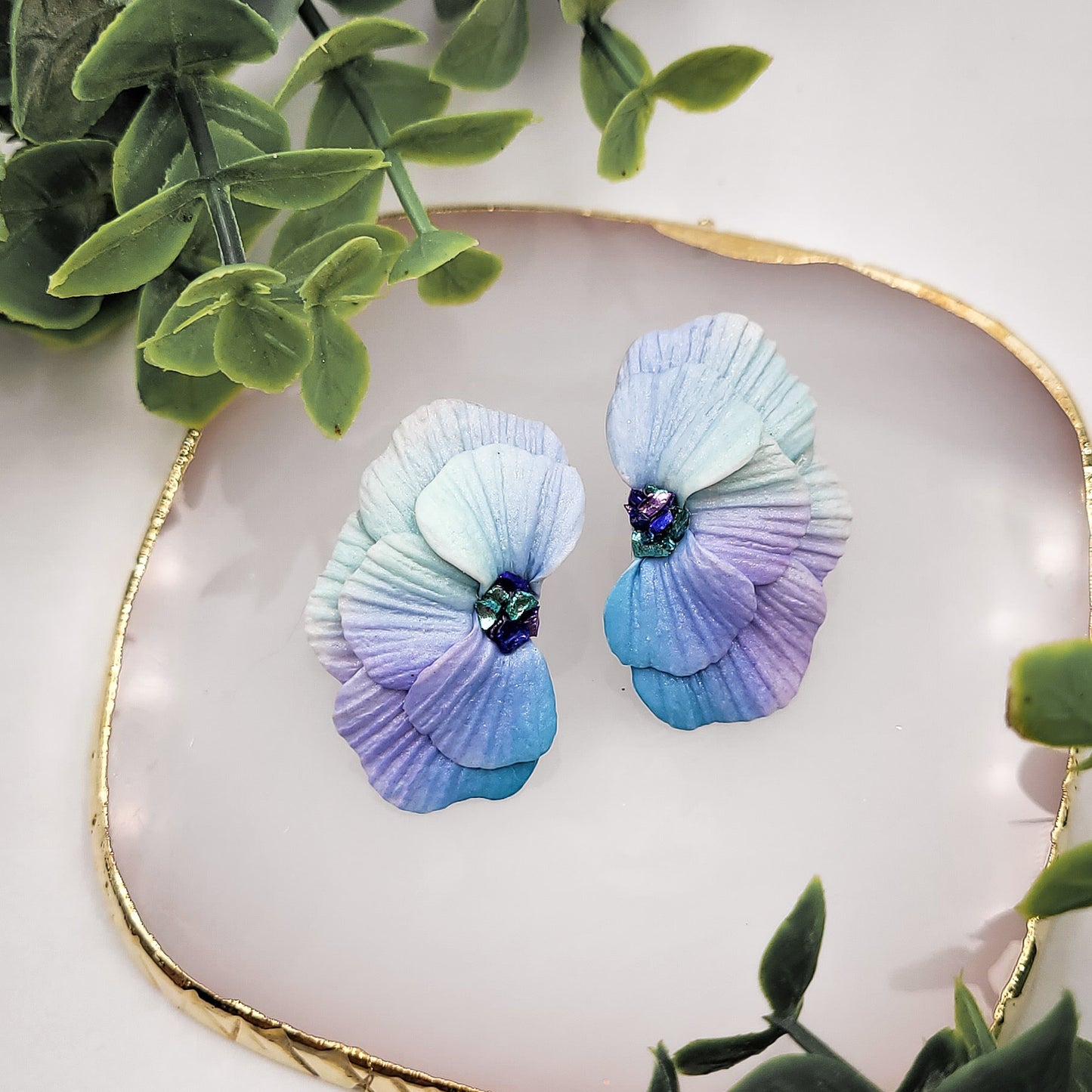 Brincos Sophia | multicoloridos | flor | polymer clay