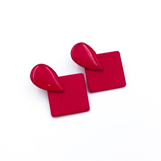 ♥ Brincos Scarlet | polymer clay