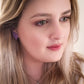 Evelina earrings | marbled diamond | polymer clay and resin